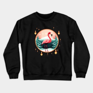 Flamingo Flock Sunset, Love Flamingos Crewneck Sweatshirt